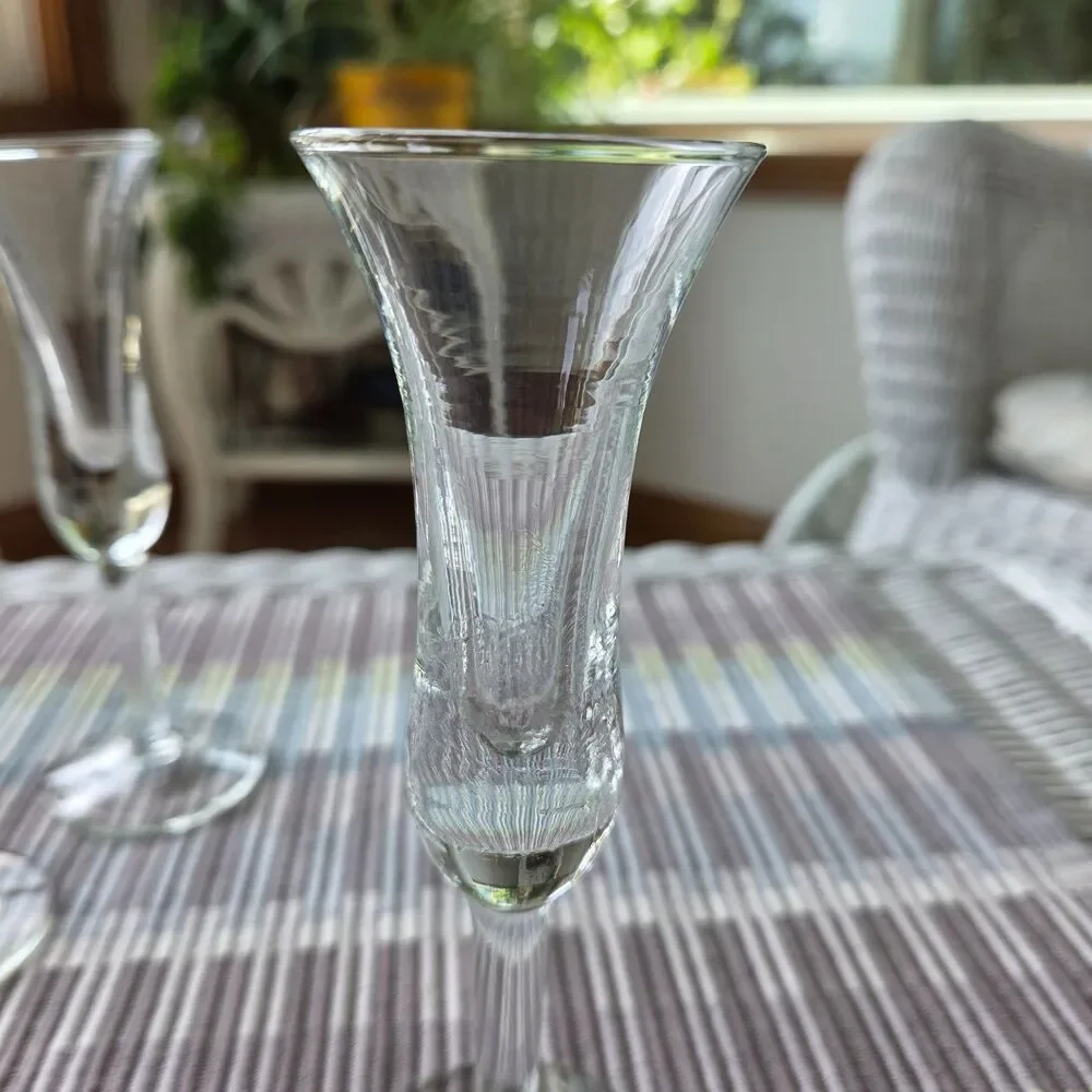 Vintage Flared Tulip Lipped Homegaard Aperitif/Cordial Glasses Set Of Four 1960s